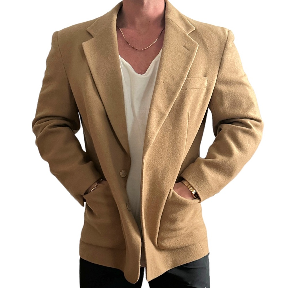 Camel Blazer with pockets